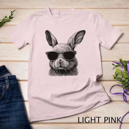 Women Fashion Casual Easter Rabbit Print Loose T-Shirt - Image 8