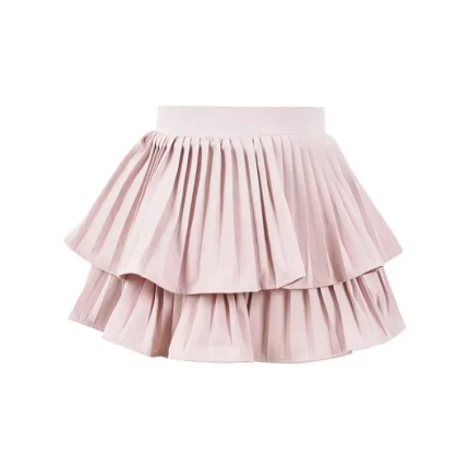 Women Fashion Sexy Solid Color Pleated High Waist Skirt - Image 6