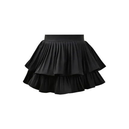 Women Fashion Sexy Solid Color Pleated High Waist Skirt - Image 7