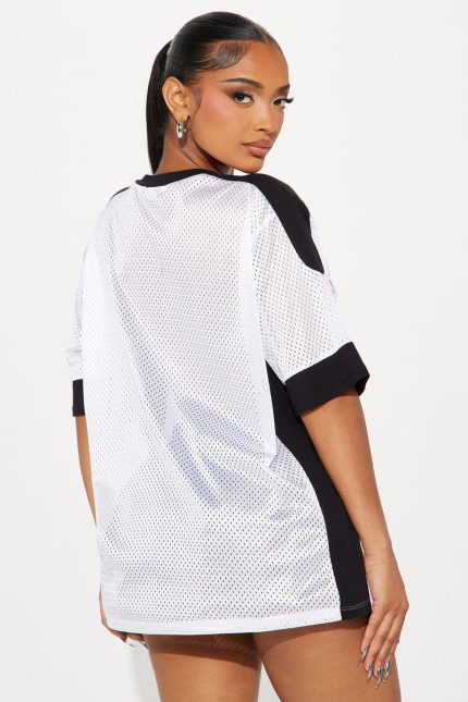 White Black #85 Oversized Jersey - Image 3